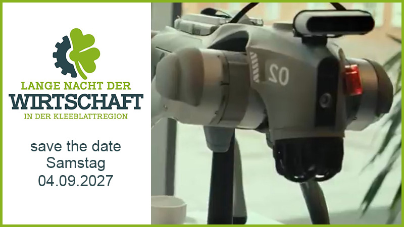 Werbebild für die Lange Nacht der Wirtschaft in der Kleeblattregion 2027